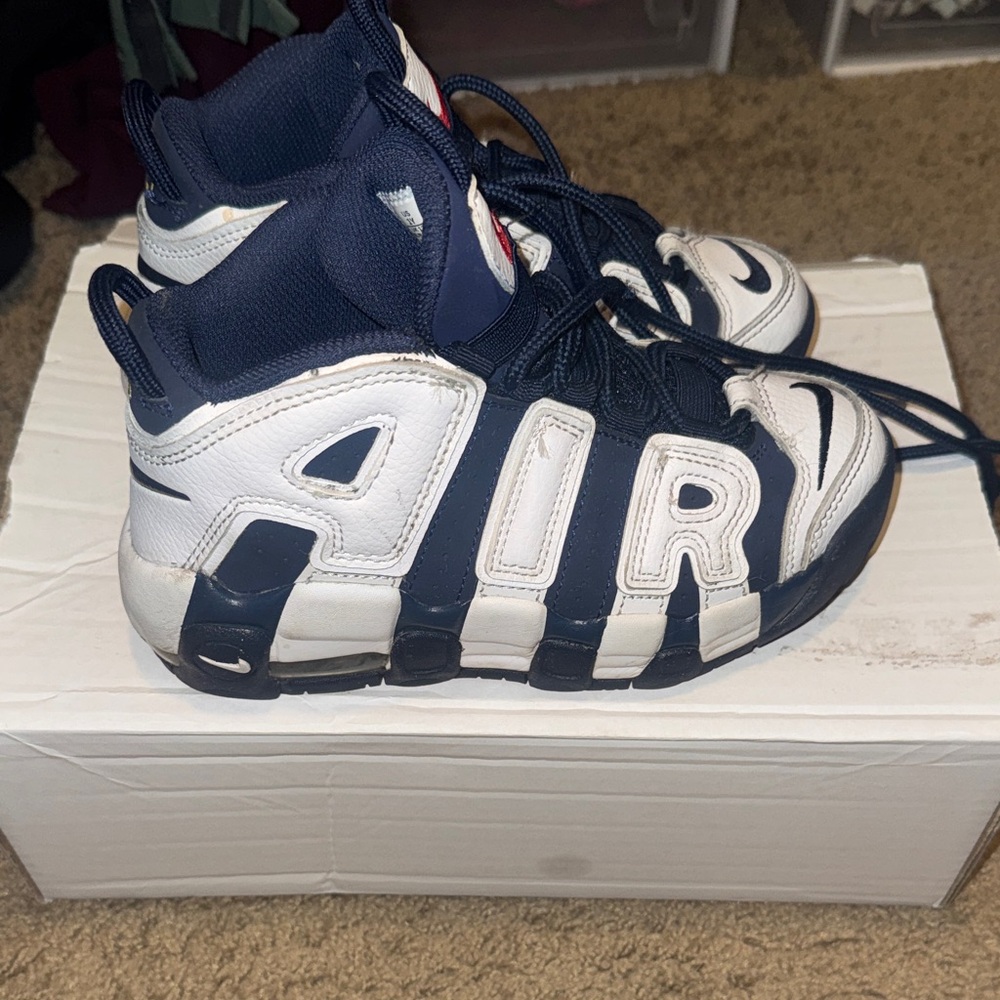 Kids Navy and White AIR Sneakers
